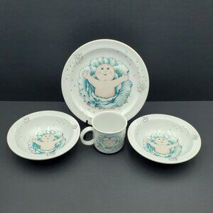 Cabbage Patch Kids Dinnerware Set Royal Worcester Child's Plate Bowls Mug